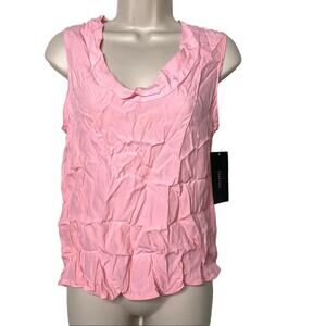 Zara Basic New Top Pink Sleeveless Scoop Neck size XS